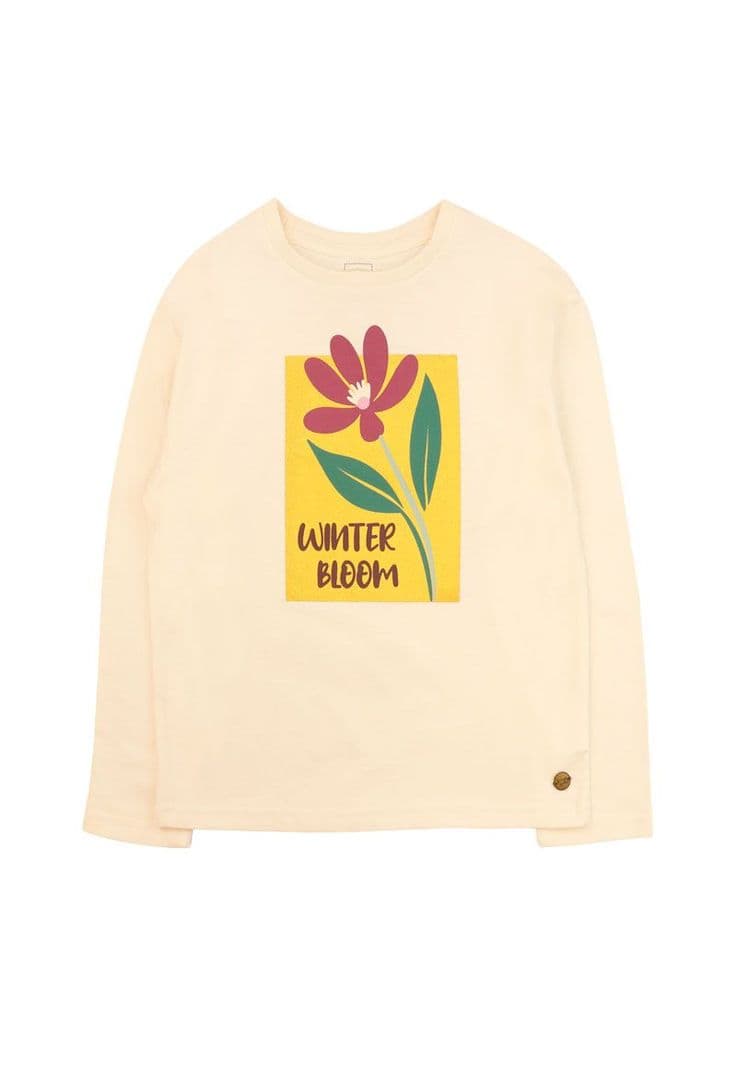 Polera kids nina h/caido adventure 277R Blanco 2