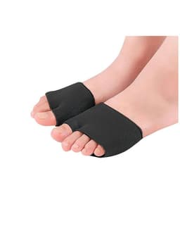 Par Almohadillas Metatarsianas Dedos Pies Negro Talla L