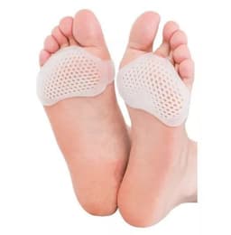 Plantilla Almohadilla Para Metatarso Gel Silicona Par 2 Unid Blanco