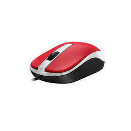 CLASICO MOUSE OPTICO GENIUS DX-120 USB-A ROJO