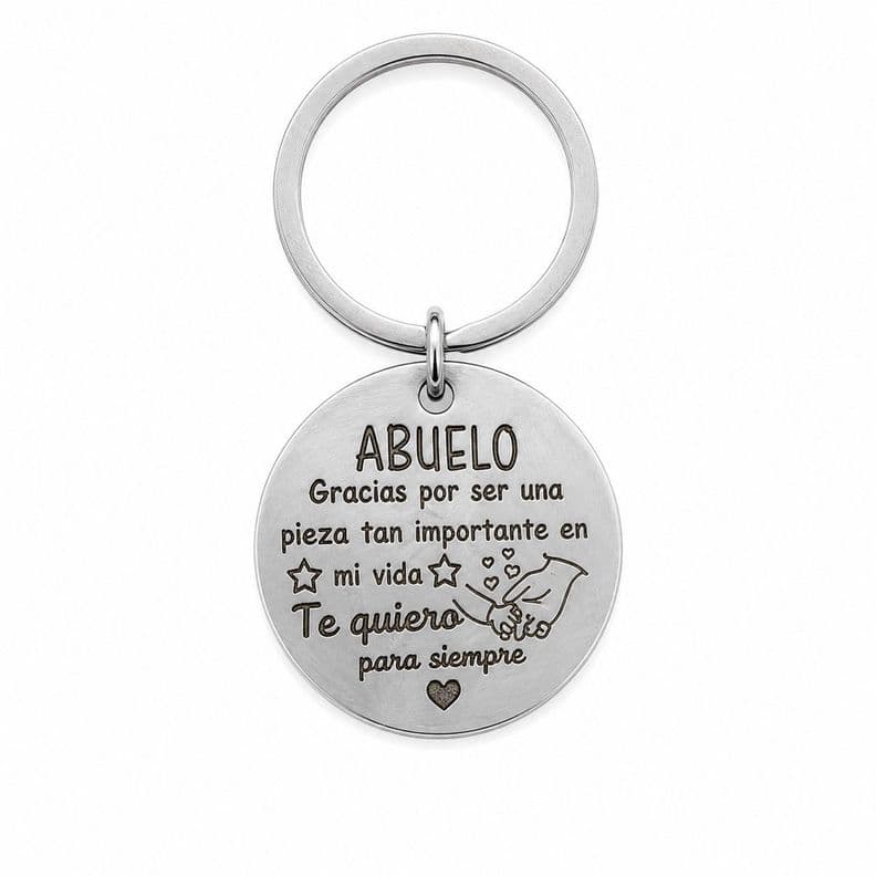 Llavero Amor Abuelo Acero Inoxidable