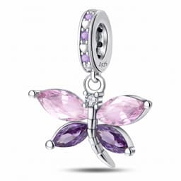 Charm Mariposa Circon Plata 925