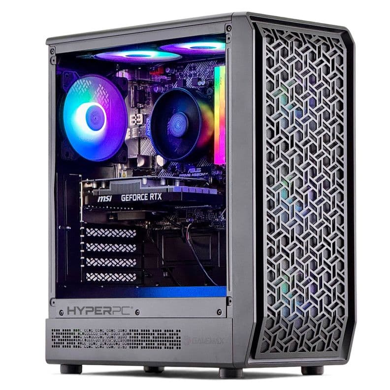 PC GAMER INTEL Core i3 14100 32Gb DDR5 1Tb RTX 3050 WiFi Negro