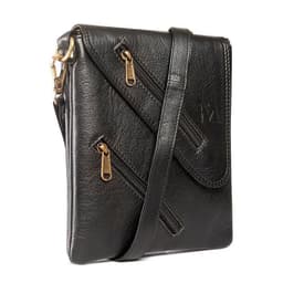 Bolso de Cuero Genuino Bandolera Negro Moderno Franz Mossi Cafe