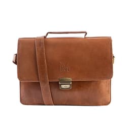 Bolso Bandolera de cuero natural color marron elegante Franz Mossi Cafe