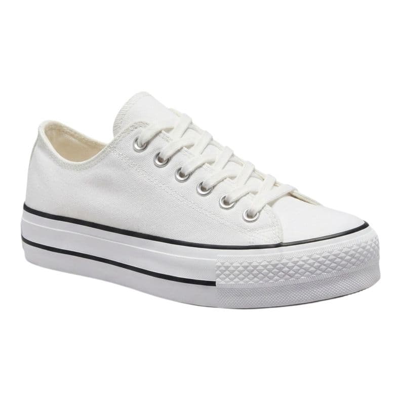 ZAPATILLA ECO CUERO PLATAFORMA ALTA Blanco 38