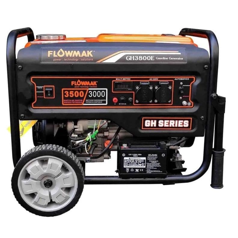 Generador Electrico 3300w A Gasolina Gh3800e 220v Naranjo