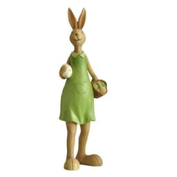 Coneja Olivia green gigante con canasta Verde