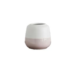 Jarron decorativo de ceramica Ann Grande Blanco