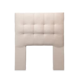 Respaldo Alicante Con Patas Felpa 1,5 Plazas Beige