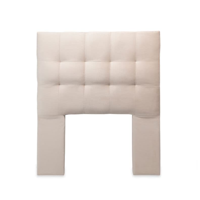 Respaldo Alicante Con Patas Felpa 1,5 Plazas Beige