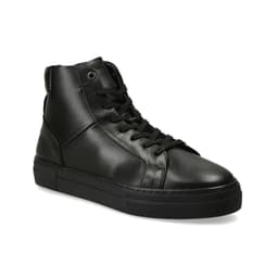 Zapatillas Cana Alta Hombre Cuero Glasgow-6-45 Negro Bullboxer 42