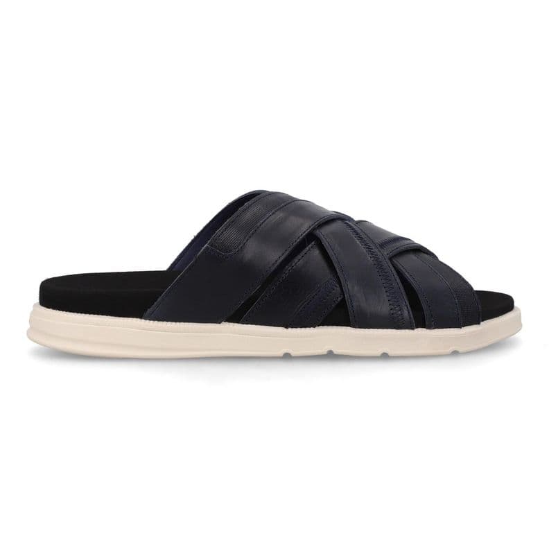 Sandalias Hombre Cuero Tiel-9-09 Azul Bullboxer 45