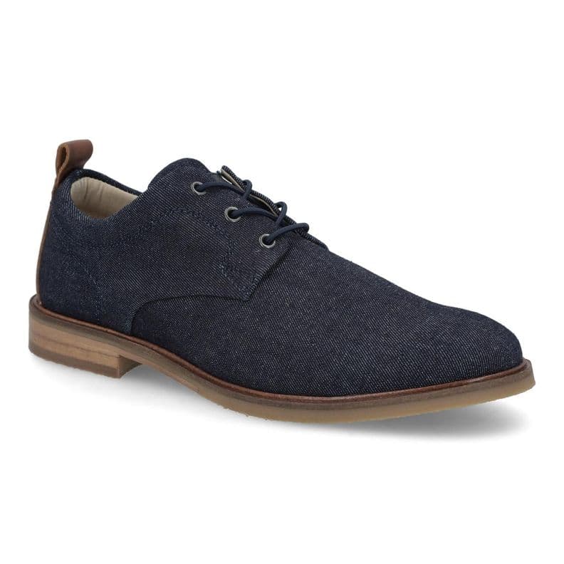 Zapatos Hombre Textil Cordones Elasticados Samobor-0-05 Azul Bullboxer 41