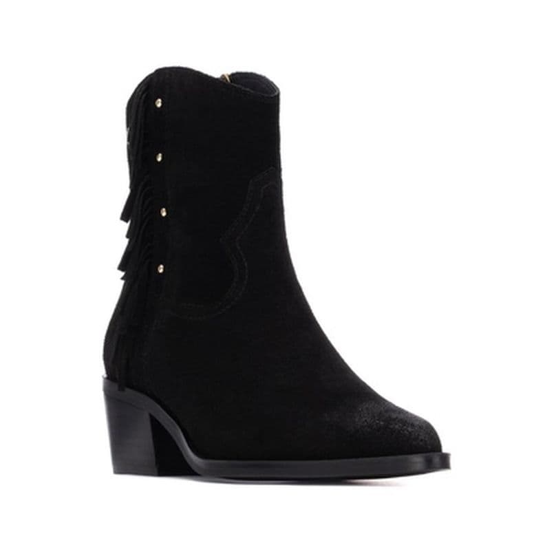 Botines Cuero Mujer Rossella-6-63 Negro Carmela 37