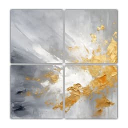 Pintura Abstracta Intensa De Abstracto 80x80 Cm