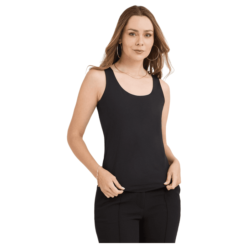Polera Basica sin Mangas Negro XXL