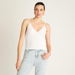 Polera Blanco Breteles Finos XL