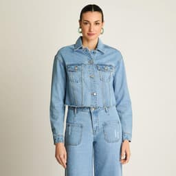 Casaca Mezclilla Celeste XL