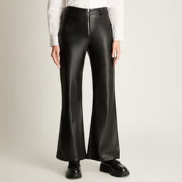 Pantalon Wide Leg Bolsillos Y Cierre Metalico Negro 46
