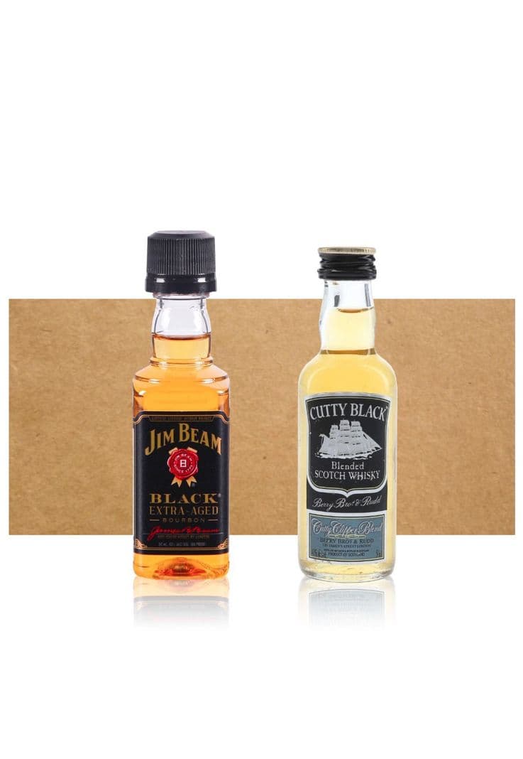 Mix Miniatura Cutty Black & Jim Beam Dorado