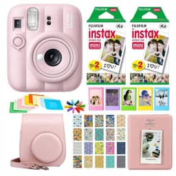 SET COMPLETO CAMARA FUJIFILM INSTAX MINI 13 ROSADA +40 PELICULAS +ACCESORIOS Rosado