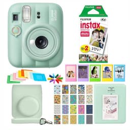 SET COMPLETO CAMARA FUJIFILM INSTAX MINI 13 VERDE +20 PELICULAS +ACCESORIOS