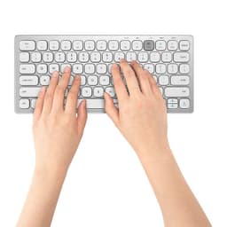 Teclado Inalambrico Compacto Blanco