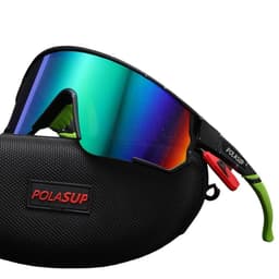 Polasup bicicleta lentes de sol para Correr pescar marat n ciclismo lentes gafas UV400 Verde