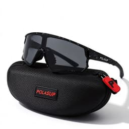 Polasup bicicleta lentes de sol para Correr pescar marat n ciclismo lentes gafas UV400 Gris