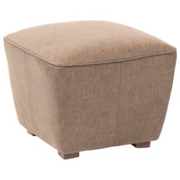Piso Nantou de eco cuero, estructura y patas de madera Beige