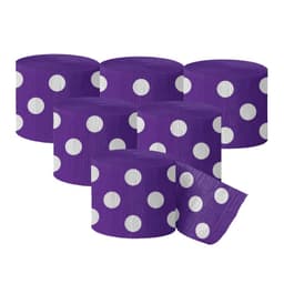 FESTON X 6 POLKA MORADO 5CM X 10MT X1 UNI