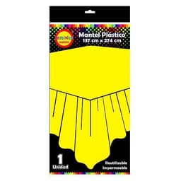 MANTEL REUTILIZABLE 137X274 CM AMARILLO X1 UNI