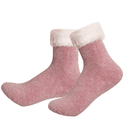 Calcetines De Nina Toalla Con Polar Bicolor Talla 4 12 Unid