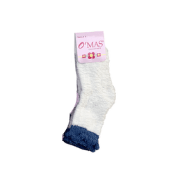 Calcetines Plush Nina Corte Medio Liso Talla 4 12 Unid