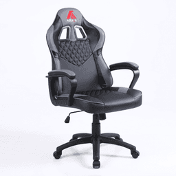 Silla Ejecutiva Preston mecedora y orificios de ventilacion ecocuero Gris
