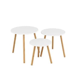 Set 3 Mesas Grape Centro/Lateral Blanco