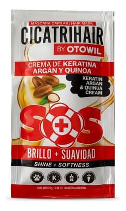 Mascara Otowil Cicatrihair SOS Keratina y Argan Sobre 25gr