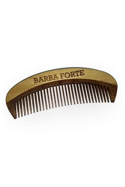 Peine de Madera Barba Forte Grueso 12 cm Cafe