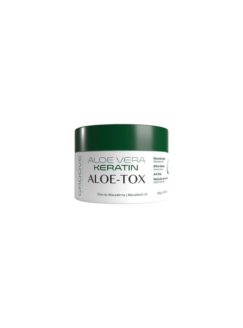 Botox Capilar Aloe-Tox con Oleo Macadamia Groove 300 Gr Blanco