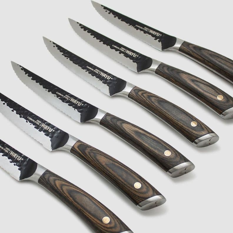 Set 6 Cuchillos Hammer Collection Wayu Negro