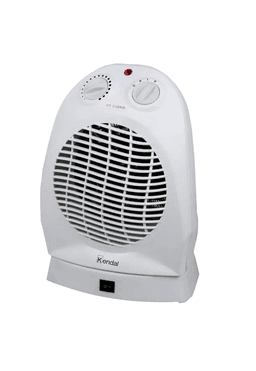 Calefactor Electrico Termoventilador Oscilante Estufa Kendal Fh 120S Blanco