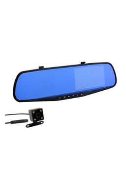 Espejo Retrovisor Auto Camara Retroceso Camara DVR 4.3 Negro