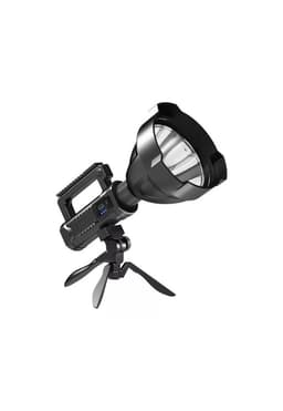 Foco Literna Tripode Led Luz Blanco Frio Usb 600 M Negro