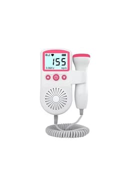 Monitor Fetal Doppler Latidos Fetales Corazon Bebe Rosado