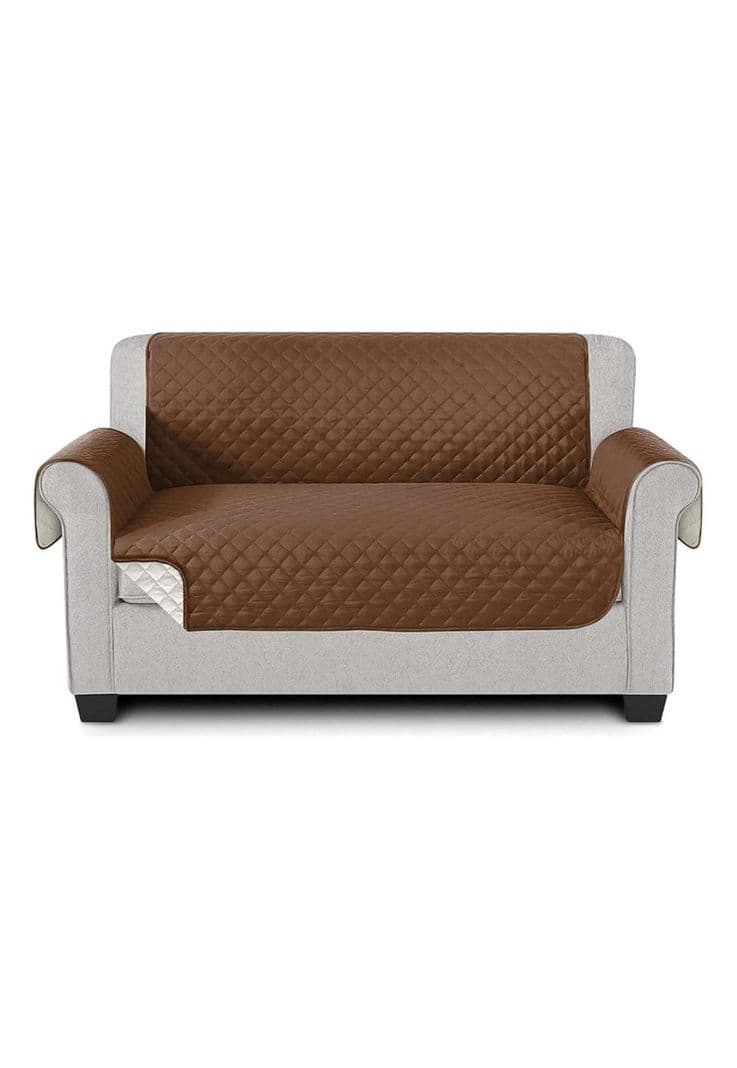 Funda Cobertor Protector Sofa Sillon 2 Cuerpos Cafe