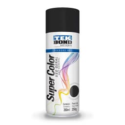 Pintura Spray Acrilica Super Color Negro Opaco 350 ml Uso