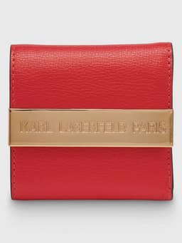 Billetera plegable con detalle metalico Rojo Karl