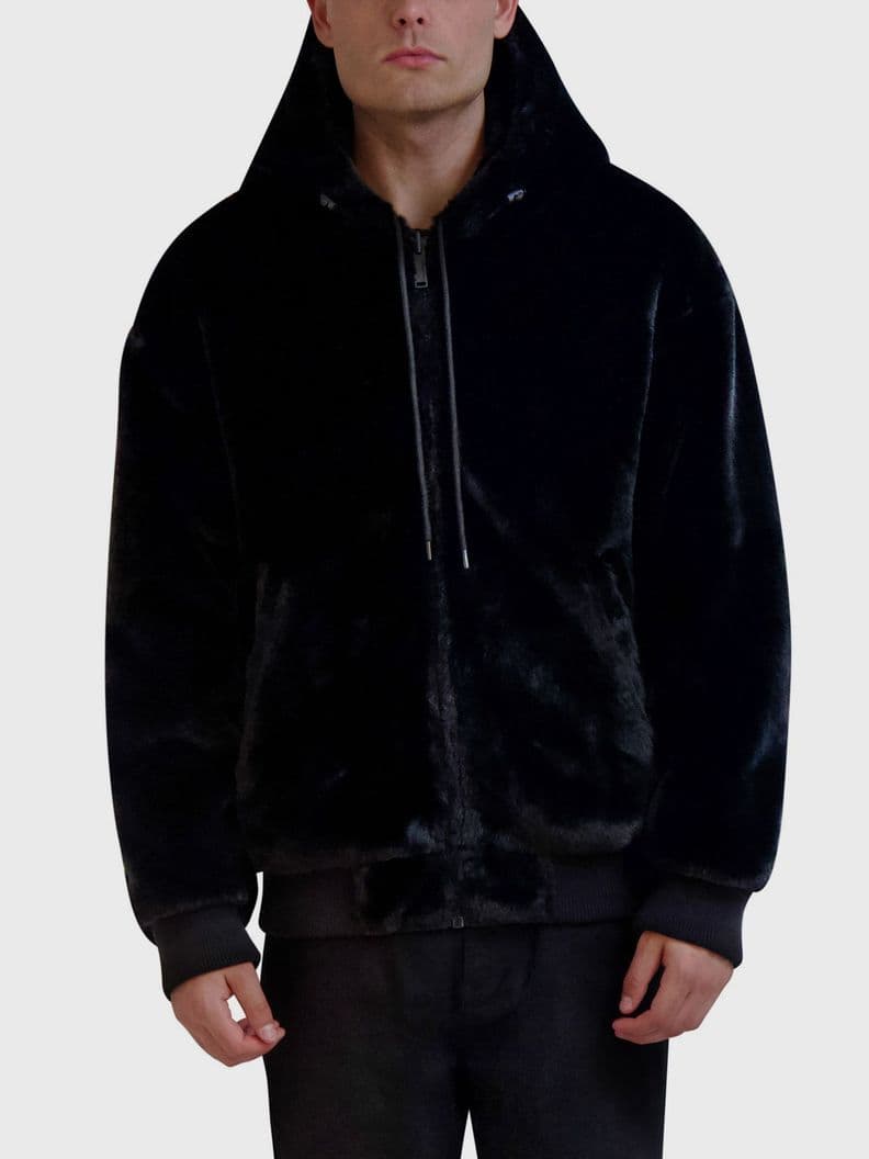 Chaqueta bomber reversible Negro M