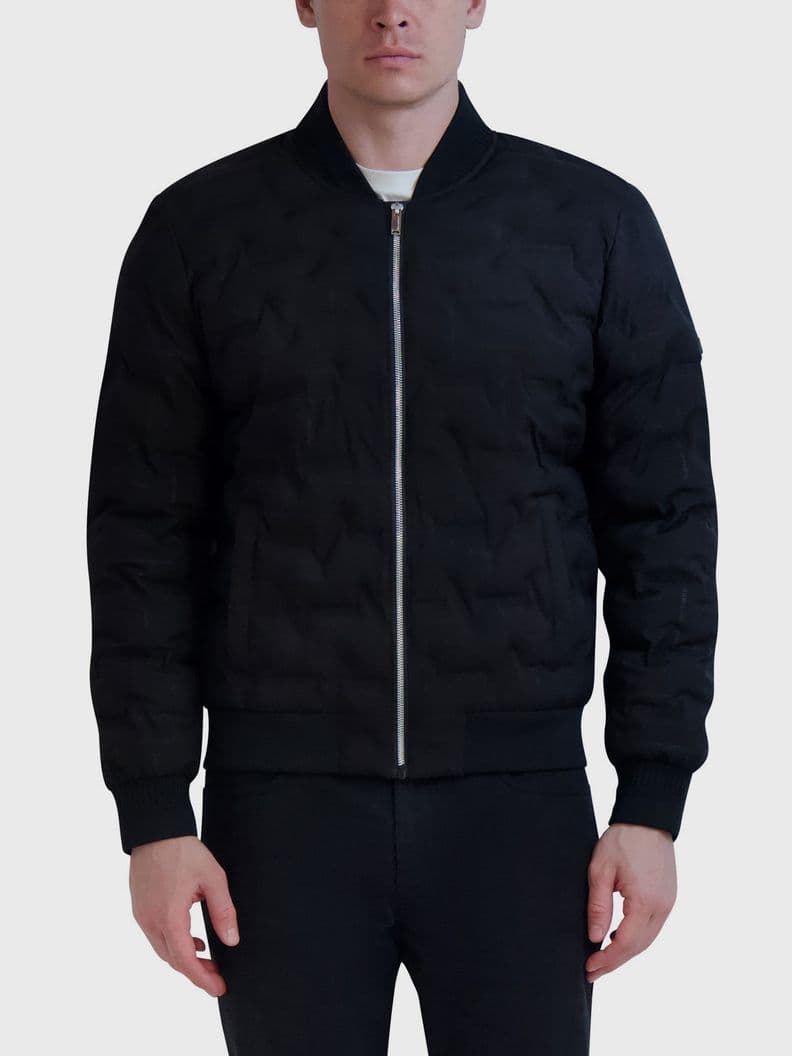 Chaqueta bomber acolchada Negra Negro XL